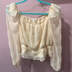 Blu pepper cream blouse